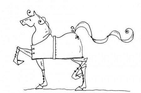 DressYourHorse.com Little Patrick Logo Coloring Page