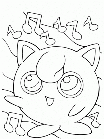 Jigglypuff Pokemon Coloring Page: Jigglypuff Pokemon Coloring Page