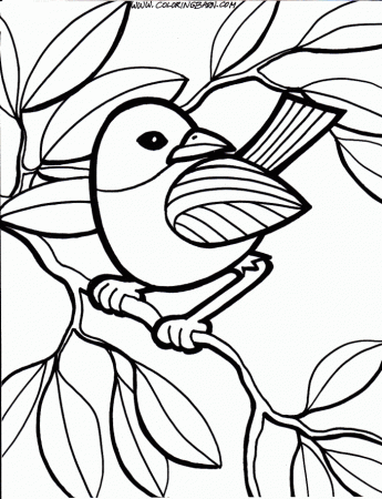 Blue Bird Coloring Page | 99coloring.com