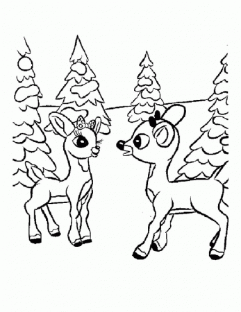 Newest Rudolph The Red Nosed Reindeer Coloring Pages Hd 