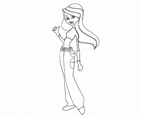 6 Kim Possible Coloring Page