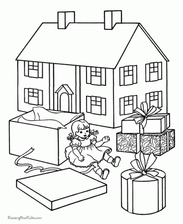 Free Christmas Coloring Sheets - Lots of Toys!