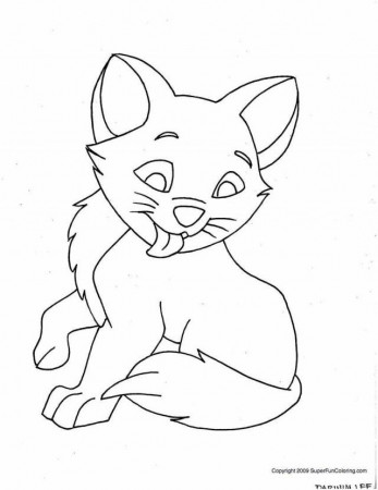 Kitten And Puppy Coloring Pages Cute Kitten And Puppy Coloring 