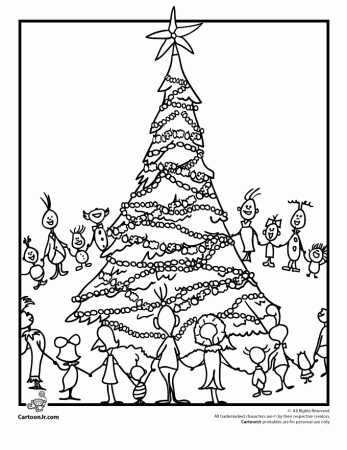 The Grinch's Whoville Coloring Page | Cartoon Jr.