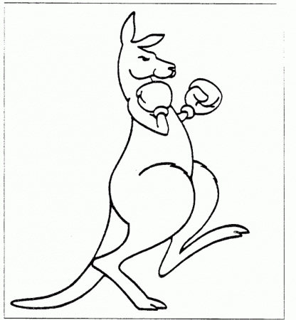 Kangaroo Drawing | 99coloring.com