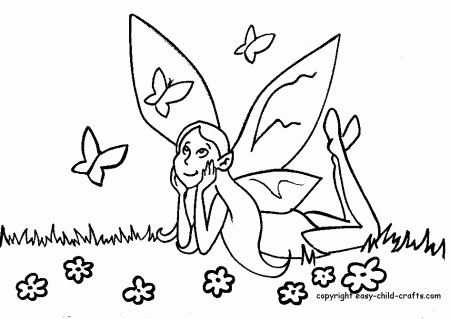 garden fairies Colouring Pages (page 2)