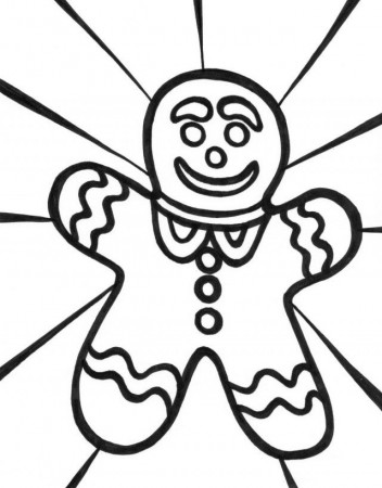 Smile Gingerbread Boy Coloring Pages Gingerbread Coloring Pages 