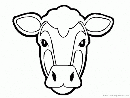 Animal Coloring Cow 3 Coloring Online Cow 3 Coloring Page 