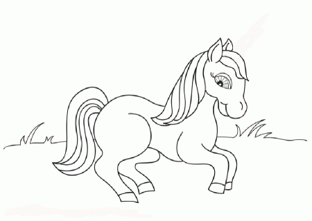 cute horses Colouring Pages (page 2)