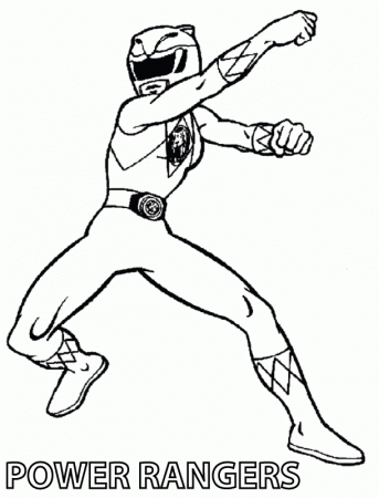 Yellow-Power Ranger Coloring Page | Coloring - Children Characters | …
