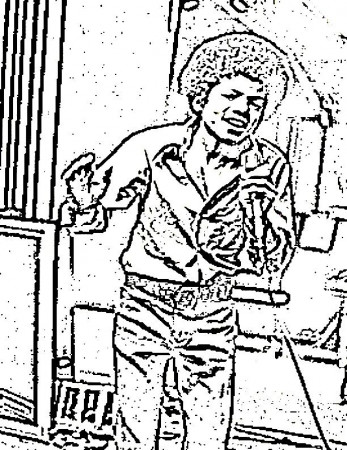 michael jackson beat it Colouring Pages (page 2)