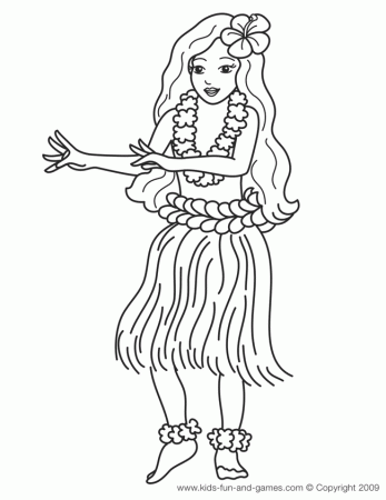 luau coloring pages | Ideas for Hawaiian Themed Party