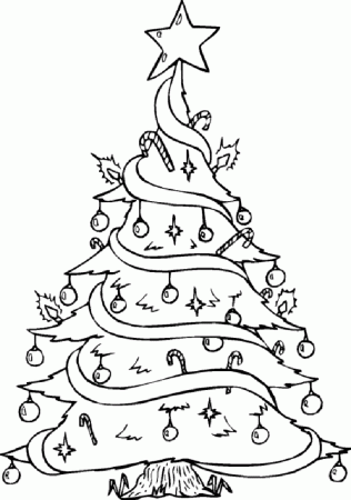 Free Christmas Tree Coloring Pages 243 | Free Printable Coloring Pages