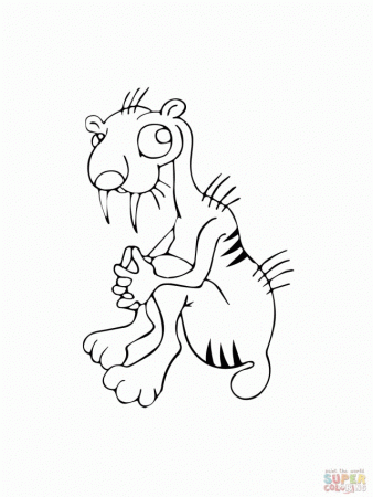 Tiger Coloring Page Super Coloring Saber Tooth Tiger Coloring 