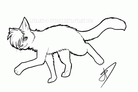 Free Cat Lineart :psd: by Jindovi on deviantART