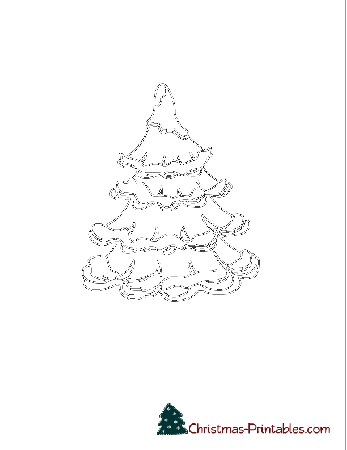 Christmas Tree Coloring Pages Printable