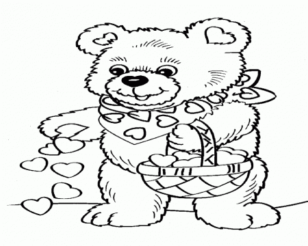 Teddy Bear Outline ClipArt Best 154913 Teddy Bear With Heart 