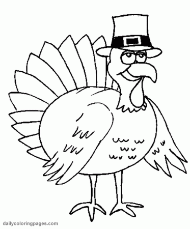 Coloring Pages Of Turkeys 3 | Free Printable Coloring Pages