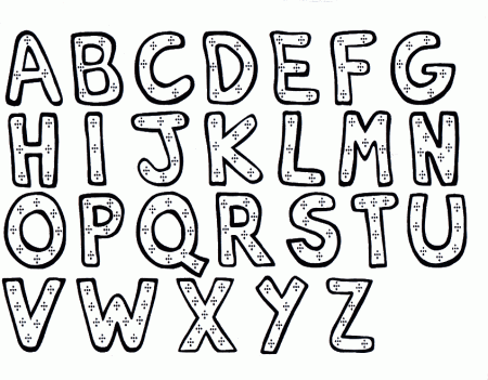Free Printable Alphabet Coloring Pages Toddlers