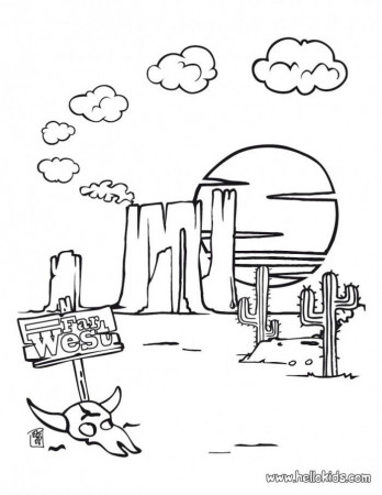 Wild West Coloring Pages | 99coloring.com