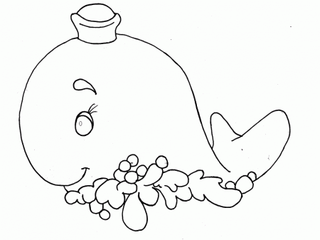 Whale Coloring Pages For Kids - Free Printable Coloring Pages 
