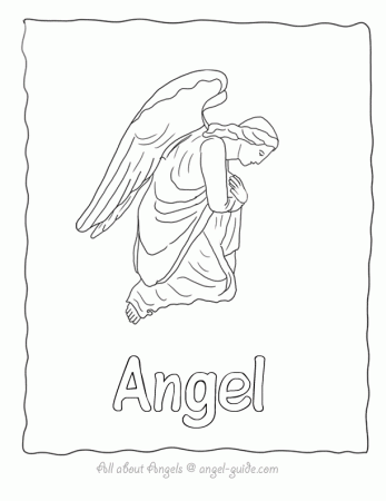 Angel Coloring Pages Collection, Our Drawings of Angels to Color