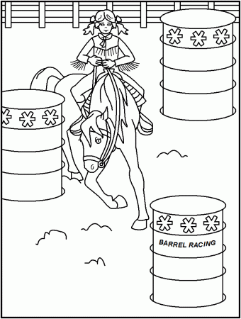 FREE Printable Rodeo Coloring Pages - great for kids or the kid in you