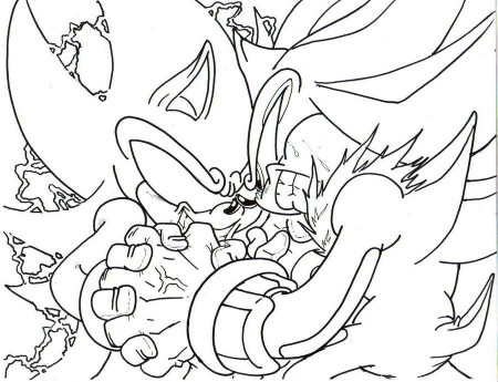 Super Sonic Coloring Pages - Free Coloring Pages For KidsFree 