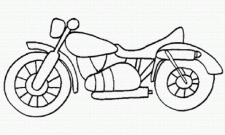 colours drawing wallpaper: Beautiful Motorcycle Coloring Colour 