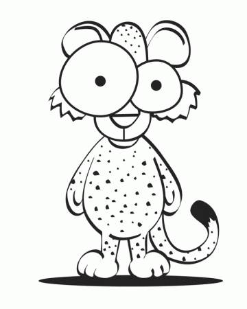 Download Cartoon Cheetah Coloring Pages Or Print Cartoon Cheetah 