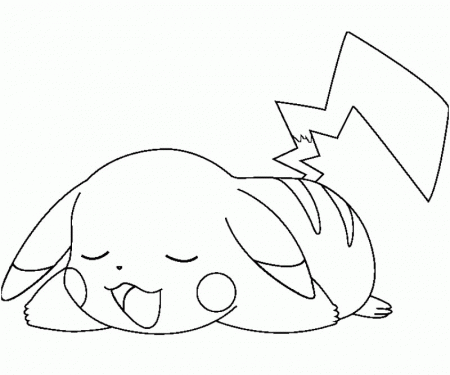 12 Pikachu Coloring Page