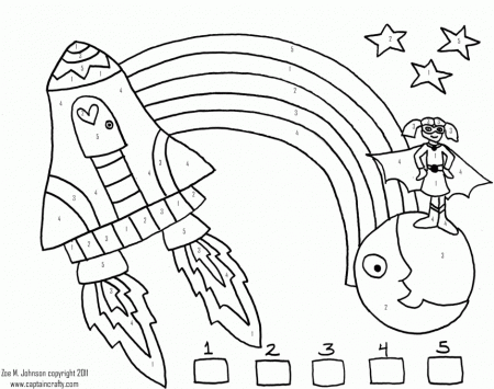 Easy Color By Numbers Coloring Pages Animals Coloring Pages 140128 