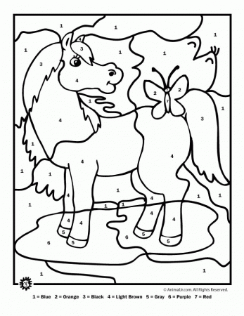 Coloring By Number Colors | Free coloring pages for kids