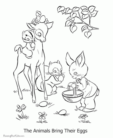 Easter Coloring Book Page - 026