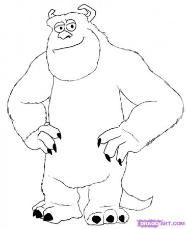 Monsters Inc Coloring Pages sully monsters inc coloring pages 
