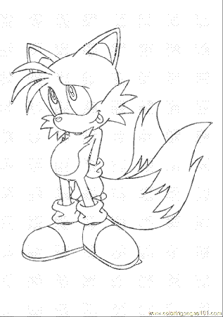 Coloring Pages Miles Tails Prower (Cartoons > Others) - free 