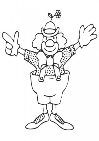 Coloring page clown - img 20676.