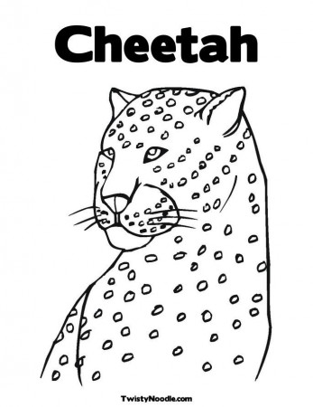 cheetah running colour Colouring Pages (page 3)