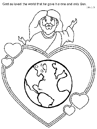Jesus John3.16 Bible Coloring Pages & Coloring Book