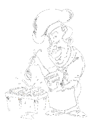 man putting pizza sauce on a pizza printable coloring in pages for 