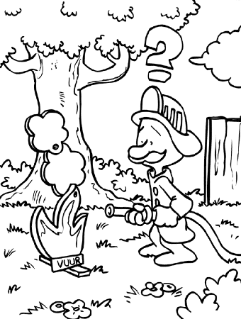 Coloring Page - Fireman coloring pages 1