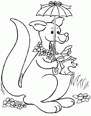 kangaroo Coloring Pages