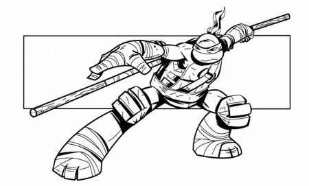Teenage Mutant Ninja Turtle Coloring Page - Teenage Mutant Ninja 