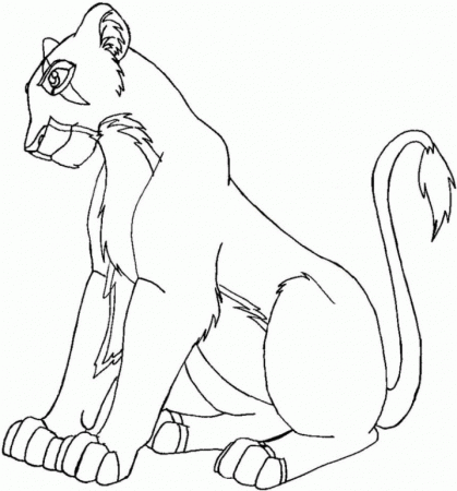 Lion King 2 Vitani Coloring Pages | Online Coloring Pages