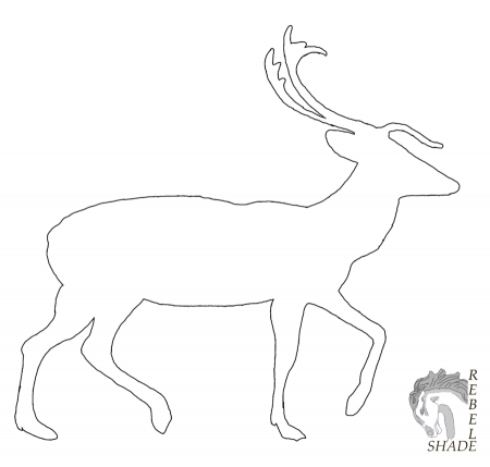 Reindeer lineart by Rebelshade on deviantART