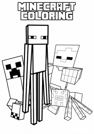 Minecraft Coloring Pages for Kids- Printable Worksheets