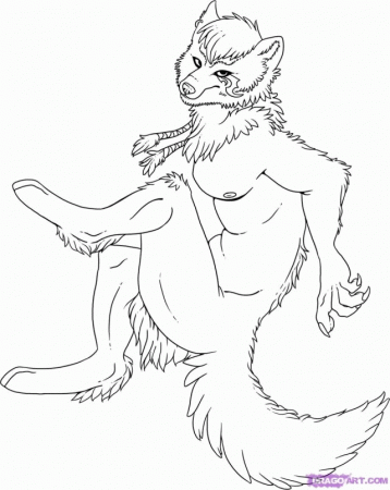 Tails The Fox Coloring Pages Wolf Furry Colouring Pages Kids 
