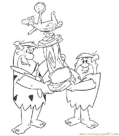 Dino Flintstone Printable Coloring Page For Kids
