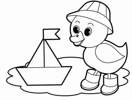 Free games for kids » Animals coloring pages for babies 144