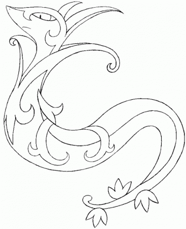 Pokemon Coloring Pages Serperior